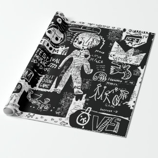 Papel De Presente Uma imagem que inclui uma pluralidade de símbolos.