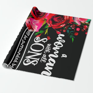 Papel De Presente Uma mulher com todos os filhos dotados, Dia de as