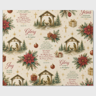 Papel De Presente Uma Noite de Milagres | A Natividade de Natal