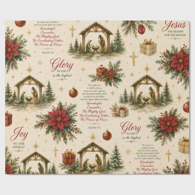 Papel De Presente Uma Noite de Milagres | O Natal de Jesus (Aberto)