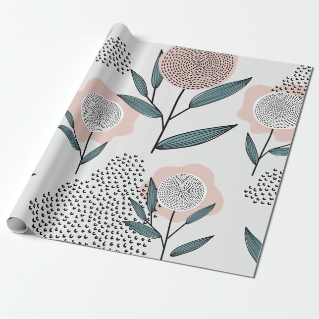 Papel De Presente Uma rosa (Desenrolado)