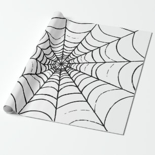 Papel De Presente Uma Web de aranha simples