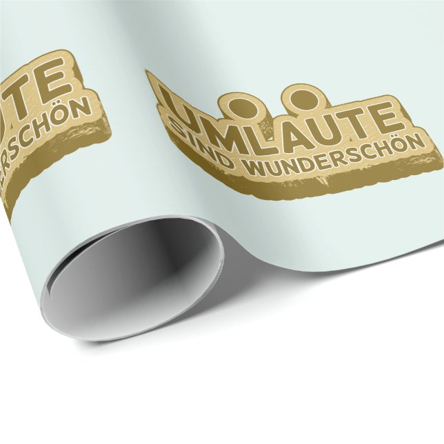 Papel De Presente Umlaute sind wunderschön Geman Language UMLAUT (Ponta do rolo)