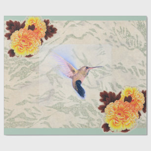Papel De Presente UMMINGBIRD MARIGOLD WrapPaper