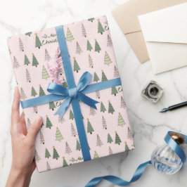 Papel De Presente Under the Snowy Trees – Christmas Wrapping Paper