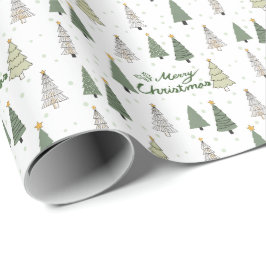 Papel De Presente Under the Snowy Trees – Christmas Wrapping Paper