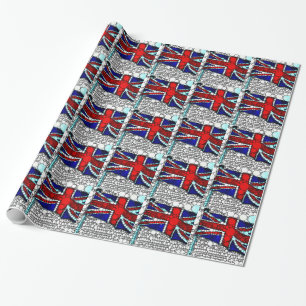 Papel De Presente União Moderna Jack British Flag