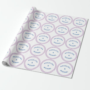 Papel De Presente Único Minimalista Moderno Simples