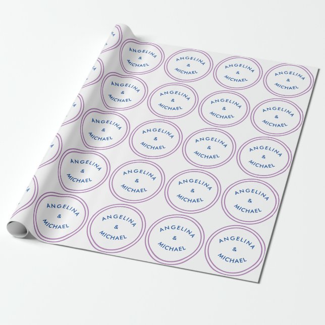 Papel De Presente Único Minimalista Moderno Simples (Desenrolado)
