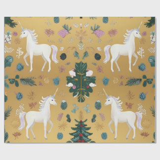 Papel De Presente Unicorn Forest Wrapping Paper