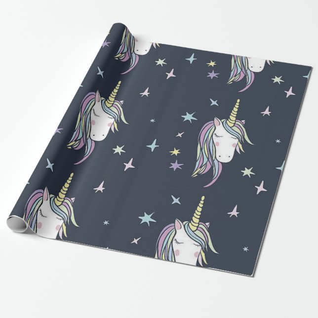Papel De Presente Unicorn One (Desenrolado)