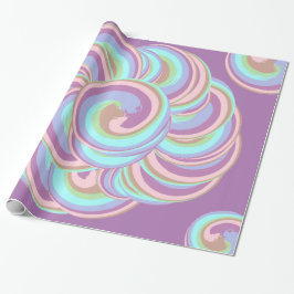 Papel De Presente Unicorn Swirl