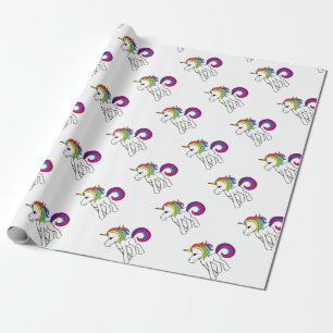 Papel De Presente Unicórnio
