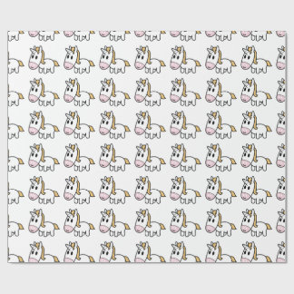 Papel De Presente Unicórnio feliz!