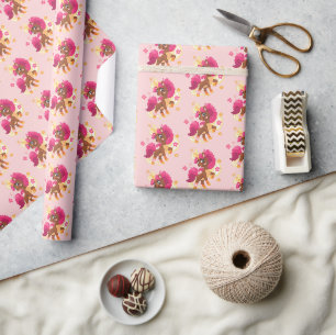 Papel De Presente Unicórnio floral fofo