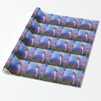 Papel De Presente Unicórnio majestoso