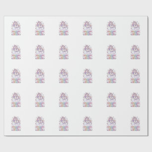 Papel De Presente Unicórnio Não Sou Estranho Sou Unicórnio Nível Úni