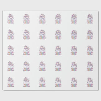 Papel De Presente Unicórnio Não Sou Estranho Sou Unicórnio Nível Úni