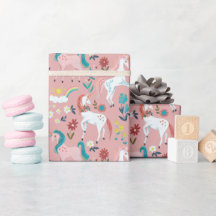 Unicórnio rosa meninas mágicas fofas primeiro aniv