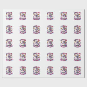 Papel De Presente Unicórnio Subir de Nível Como um Comercial de Unic