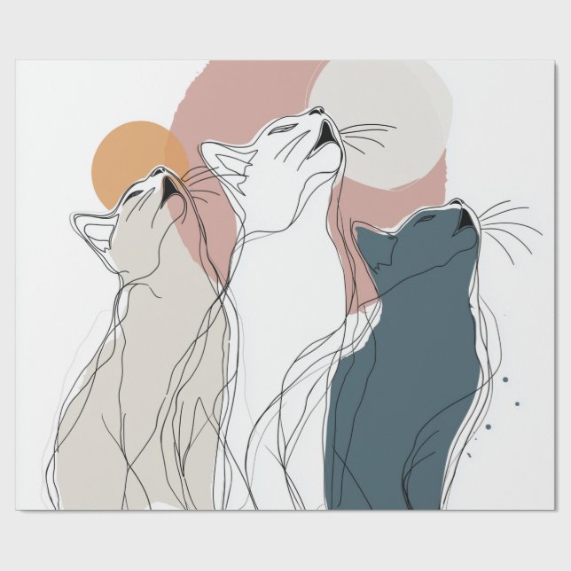 Papel De Presente Unique Forest Animal All-Occasion Gift Wrap (Aberto)