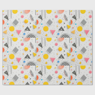 Papel De Presente Upbeat background of shapes and stripes