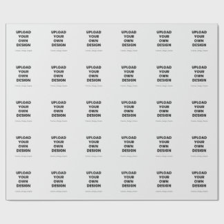 Papel De Presente Upload Your Own Design Here | Custom Template