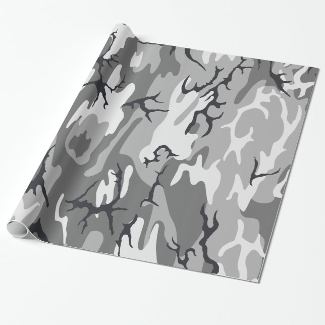 Papel De Presente Urban Camo (Desenrolado)