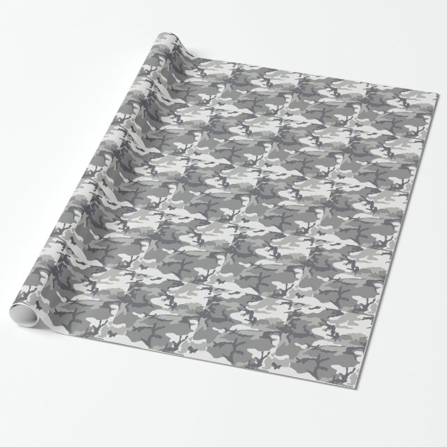 Papel De Presente Urban Camo Masculine (Desenrolado)