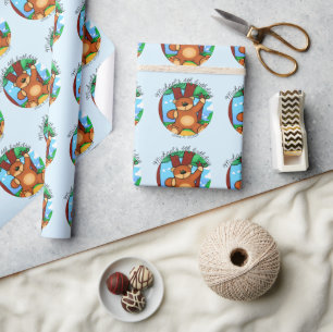 Papel De Presente Ursa no aniversário da campina