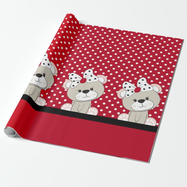 Papel De Presente ursinho fofo (Desenrolado)