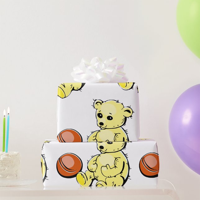 Papel De Presente Urso Amarelo (Criador carregado)