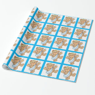 Papel De Presente Urso Anjo