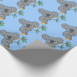 Papel De Presente Urso Coala Fofo
