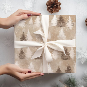 Papel De Presente Urso de inverno Russo Brown