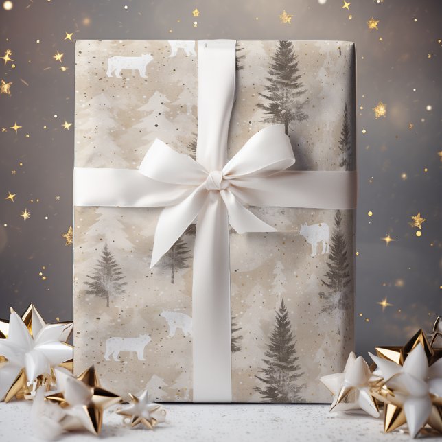 Papel De Presente Urso de inverno Russo Brown (Criador carregado)