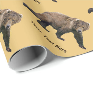 Papel De Presente Urso de Kodiak