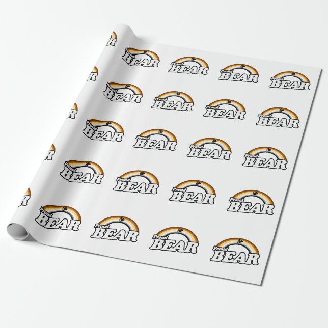 Papel De Presente Urso e Orgulhoso (Desenrolado)