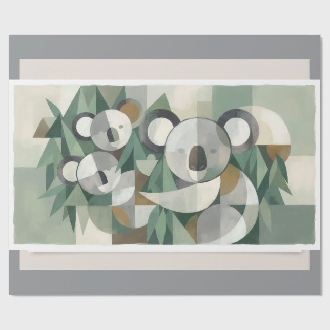Papel De Presente Urso Koala (Aberto)