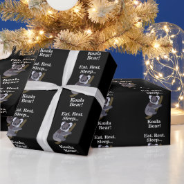 Papel De Presente Urso Koala Engraçado
