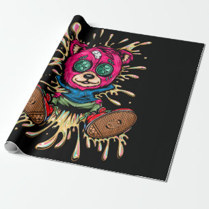 Papel De Presente Urso No Mel