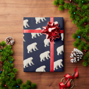 Papel De Presente Urso Polar Bonito