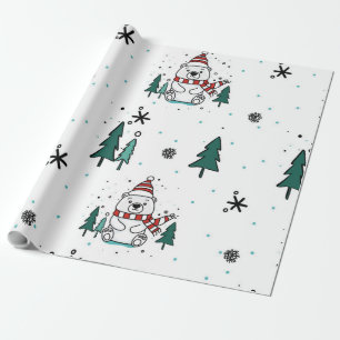 Papel De Presente Urso Polar MCD