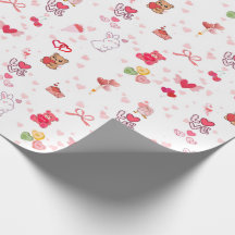 Urso Teddy Kawaii Fofo & Corações Dia dos Namorado