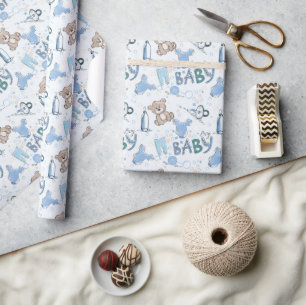 Papel De Presente Ursos De Bebê