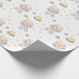 Papel De Presente Ursos no Papel de Enrolamento de Espaços