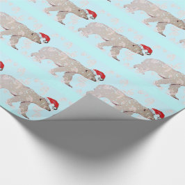 Papel De Presente Ursos polares do papai noel de Paisley
