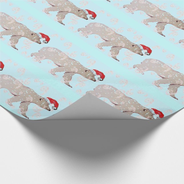 Papel De Presente Ursos polares do papai noel de Paisley (Ponta)