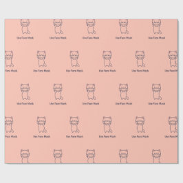 Papel De Presente USAR Papel de moldagem do KITTEN MÁSCARA ROSTO