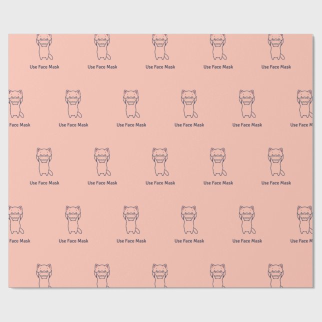 Papel De Presente USAR Papel de moldagem do KITTEN MÁSCARA ROSTO (Aberto)